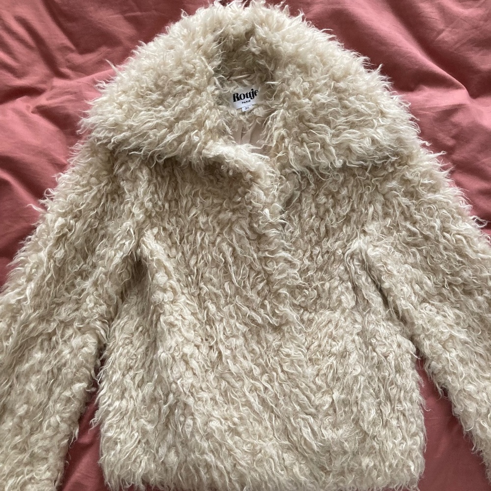 Rouje Mongolian faux fur coat